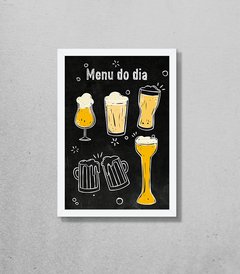 Quadro Menu do dia na internet