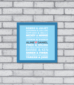 Quadro Casais Famosos