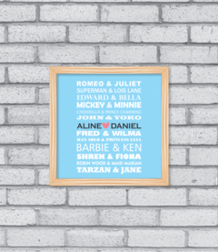 Quadro Casais Famosos - comprar online