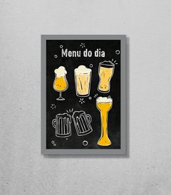 Quadro Menu do dia - Pendurama Quadros e Artigos de Decoração