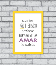 Quadro Cozinhar - comprar online
