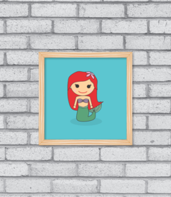 Quadro Cute Ariel na internet