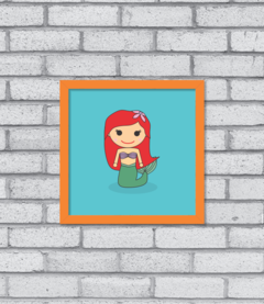 Quadro Cute Ariel - Pendurama Quadros e Artigos de Decoração
