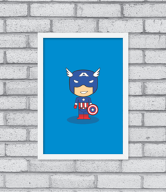 Quadro Cute Capitão America - comprar online