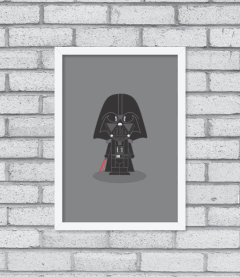 Quadro Cute Darth Vader - comprar online