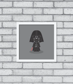 Quadro Cute Darth Vader - comprar online