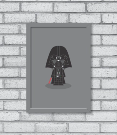 Quadro Cute Darth Vader na internet