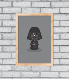 Quadro Cute Darth Vader na internet