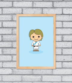 Quadro Cute Luke Skywalker na internet