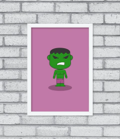 Quadro Cute Hulk - comprar online