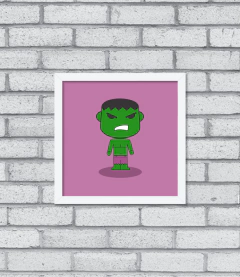 Quadro Cute Hulk - Pendurama Quadros e Artigos de Decoração