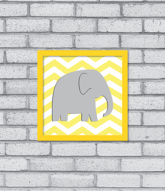 Quadro Elefante Chevron na internet