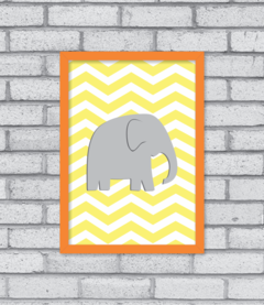 Quadro Elefante Chevron - loja online
