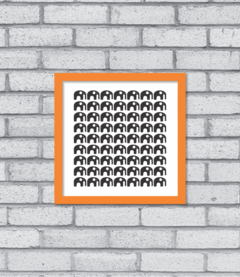 Quadro Elefantes na internet