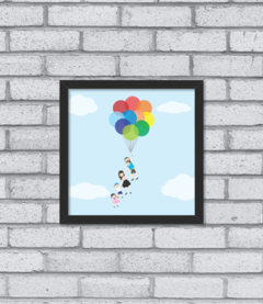 Quadro Família Balões - Pendurama Quadros e Artigos de Decoração