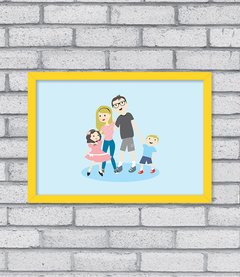 Quadro Família Retrato na internet