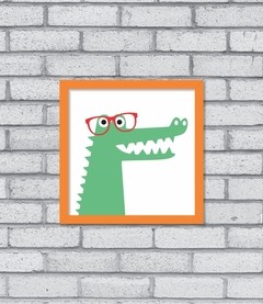 Quadro Hipster Jacaré - Pendurama Quadros e Artigos de Decoração