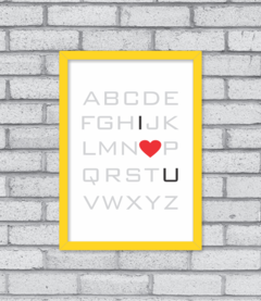 Quadro I Love You na internet