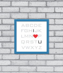 Quadro I Love You na internet