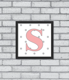 Quadro Inicial (Bolinhas) - Pendurama Quadros e Artigos de Decoração