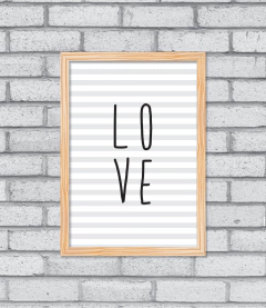 Quadro Love - Pendurama Quadros e Artigos de Decoração