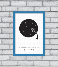 Imagem do Quadro Até a Lua (ida e volta)