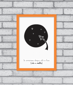 Quadro Até a Lua (ida e volta) na internet