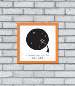 Quadro Até a Lua (ida e volta) - Pendurama Quadros e Artigos de Decoração