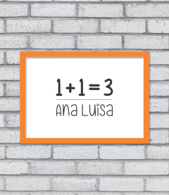 Quadro Matemática do Amor na internet