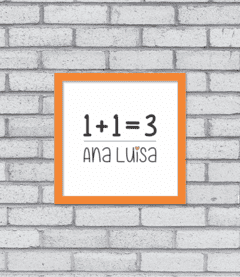 Quadro Matemática do Amor - Pendurama Quadros e Artigos de Decoração