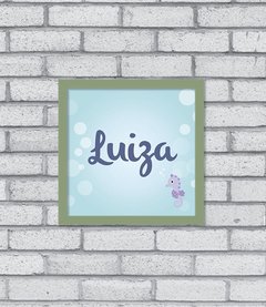 Quadro Nome Fundo do Mar - comprar online