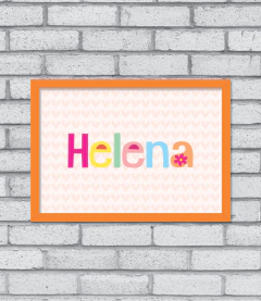 Quadro Nome Color (menina) - Pendurama Quadros e Artigos de Decoração