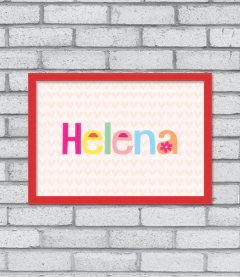 Imagem do Quadro Nome Color (menina)
