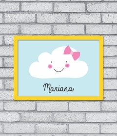 Quadro Nome Nuvem (menina) - Pendurama Quadros e Artigos de Decoração
