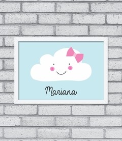 Quadro Nome Nuvem (menina)