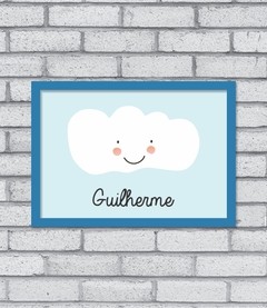 Quadro Nome Nuvem (menino) - Pendurama Quadros e Artigos de Decoração