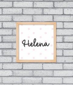 Imagem do Quadro Nome em Relevo (3D)