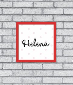 Quadro Nome em Relevo (3D) - Pendurama Quadros e Artigos de Decoração