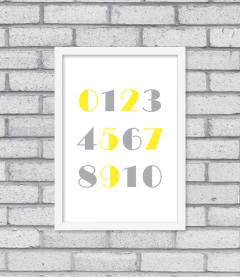 Quadro Números na internet