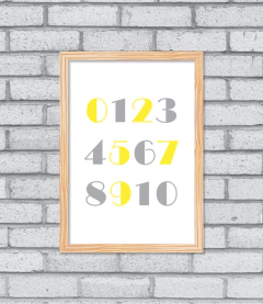 Quadro Números na internet