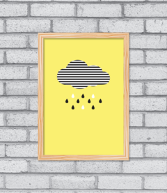 Quadro Nuvem P&B - Pendurama Quadros e Artigos de Decoração