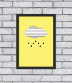 Imagem do Quadro Nuvem P&B