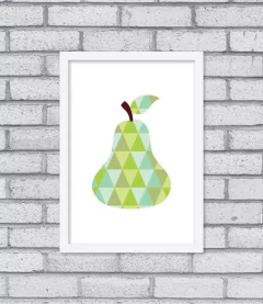 Quadro Pera Geométrica - comprar online