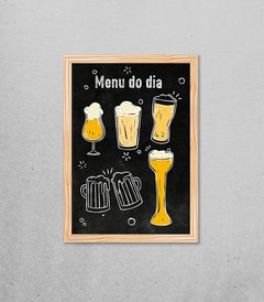 Quadro Menu do dia - loja online