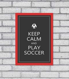 Quadro Play Soccer - Pendurama Quadros e Artigos de Decoração