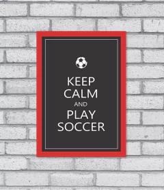 Quadro Play Soccer - Pendurama Quadros e Artigos de Decoração