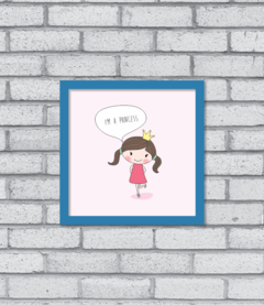 Quadro Princesinha na internet