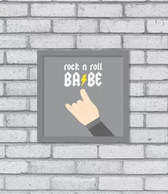 Quadro Rock N Roll Babe - loja online