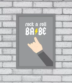 Imagem do Quadro Rock N Roll Babe