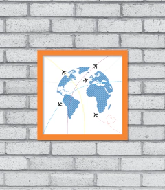 Quadro Rotas na internet